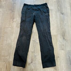 Louis Castel Men’s black gray pinstripe Slacks Dress Pants Size 80 (32x30)